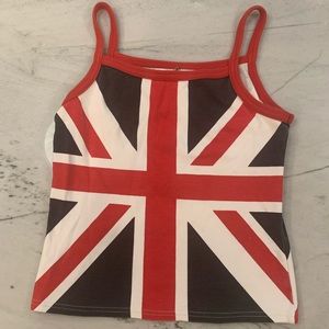 British Flag Vintage Crop Top